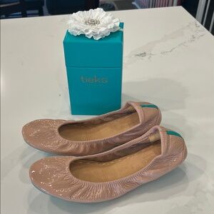 Tieks Blush Patent Leather Ballet Flats
